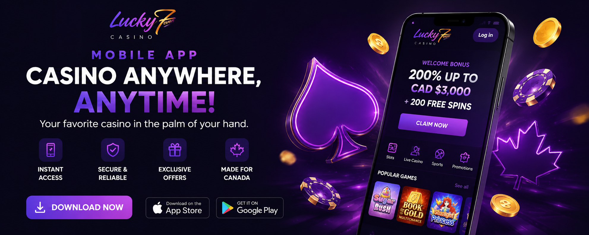 Create a Lucky7even account
